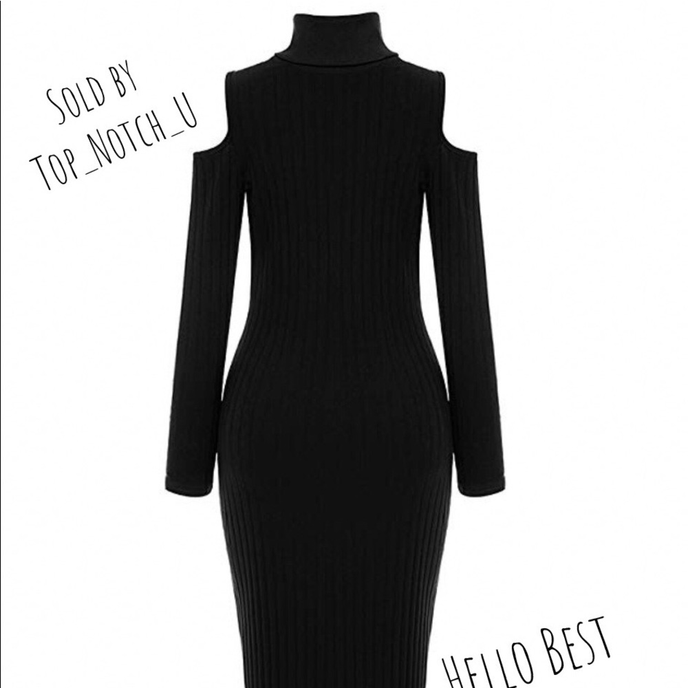 Nasty Gal Collection Black Long Sleeve Dress